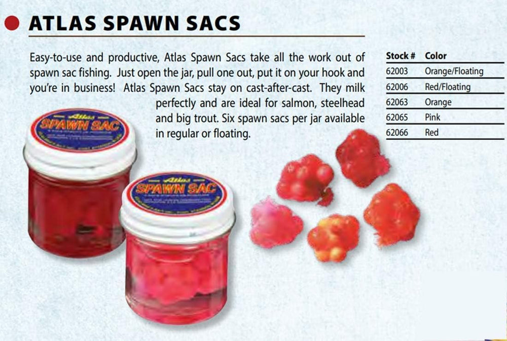 Close-up view of red spawn sacs in the jar for rainbow, steelhead and salmon fishing