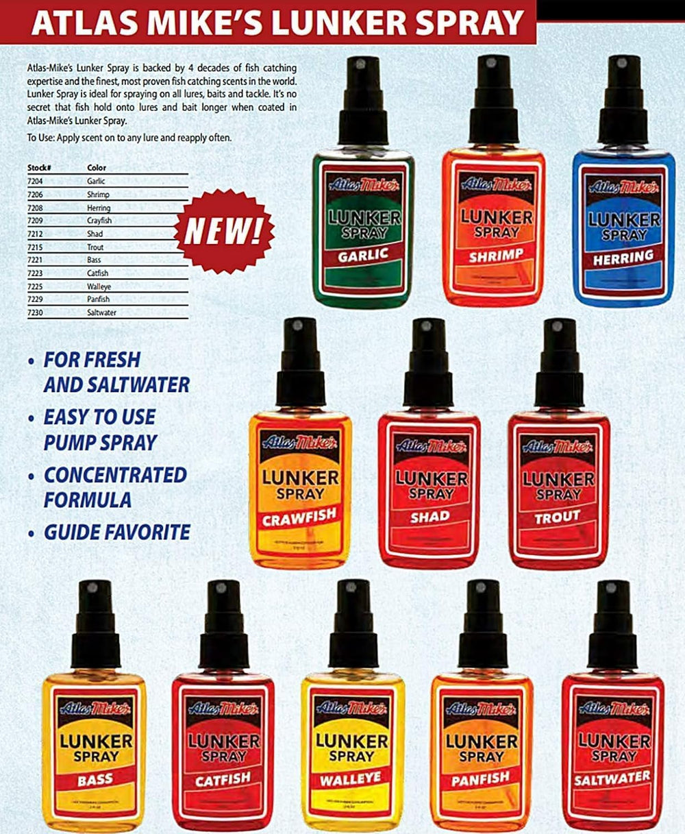 Guide-tested Atlas-Mike's Lunker Spray endorsed by professionals