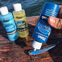 Atlas Mike's lure-adhesion keeps lures in place during casts.