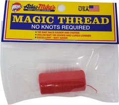 Atlas Mike's Magic Thread no-knot wrap secures roe on the hook quickly.