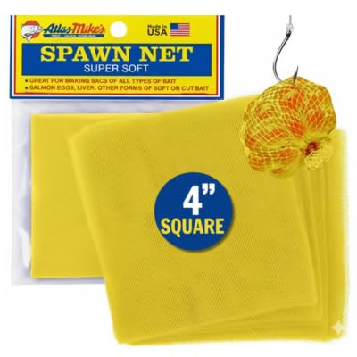 Atlas Mike's Spawn Net square closeup shows soft nylon mesh for secure bait sacs.