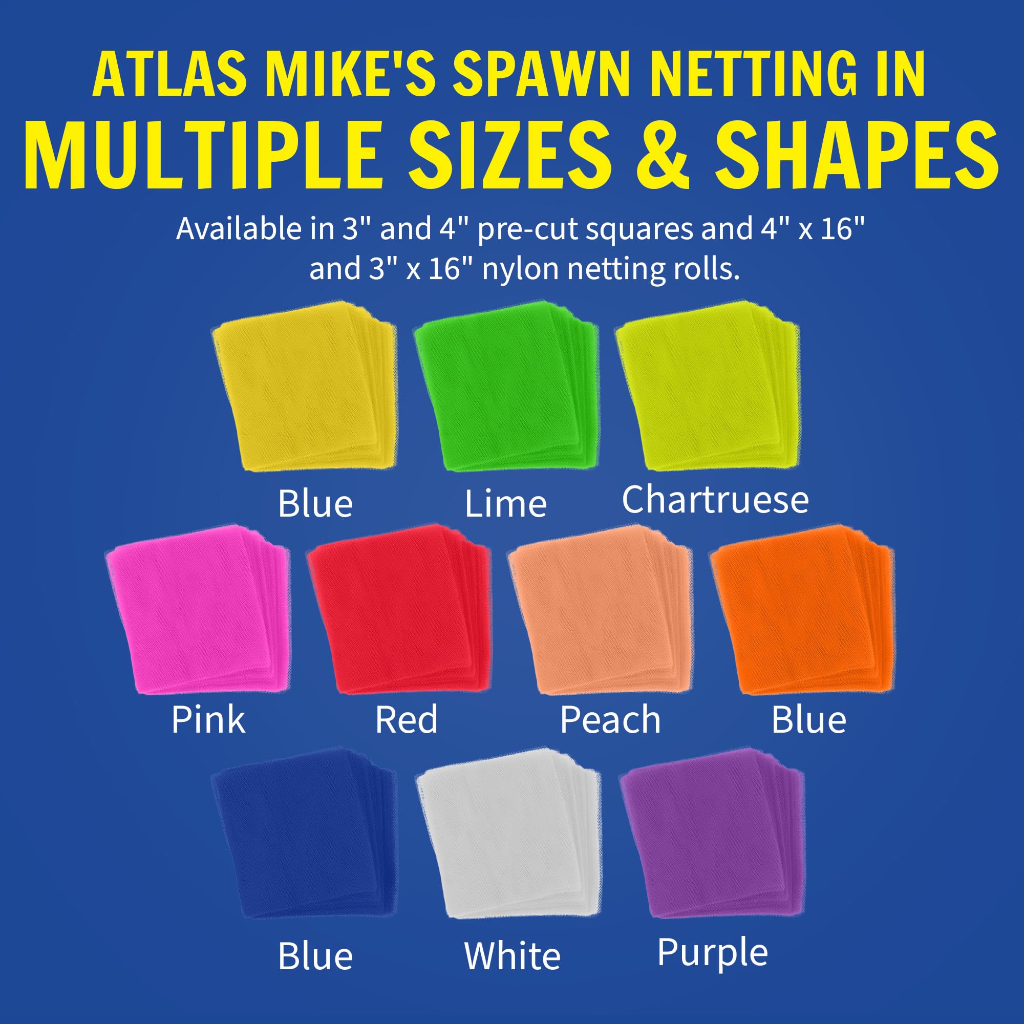 Atlas Mike's USA-made Spawn Net features sturdy stitching for longevity.