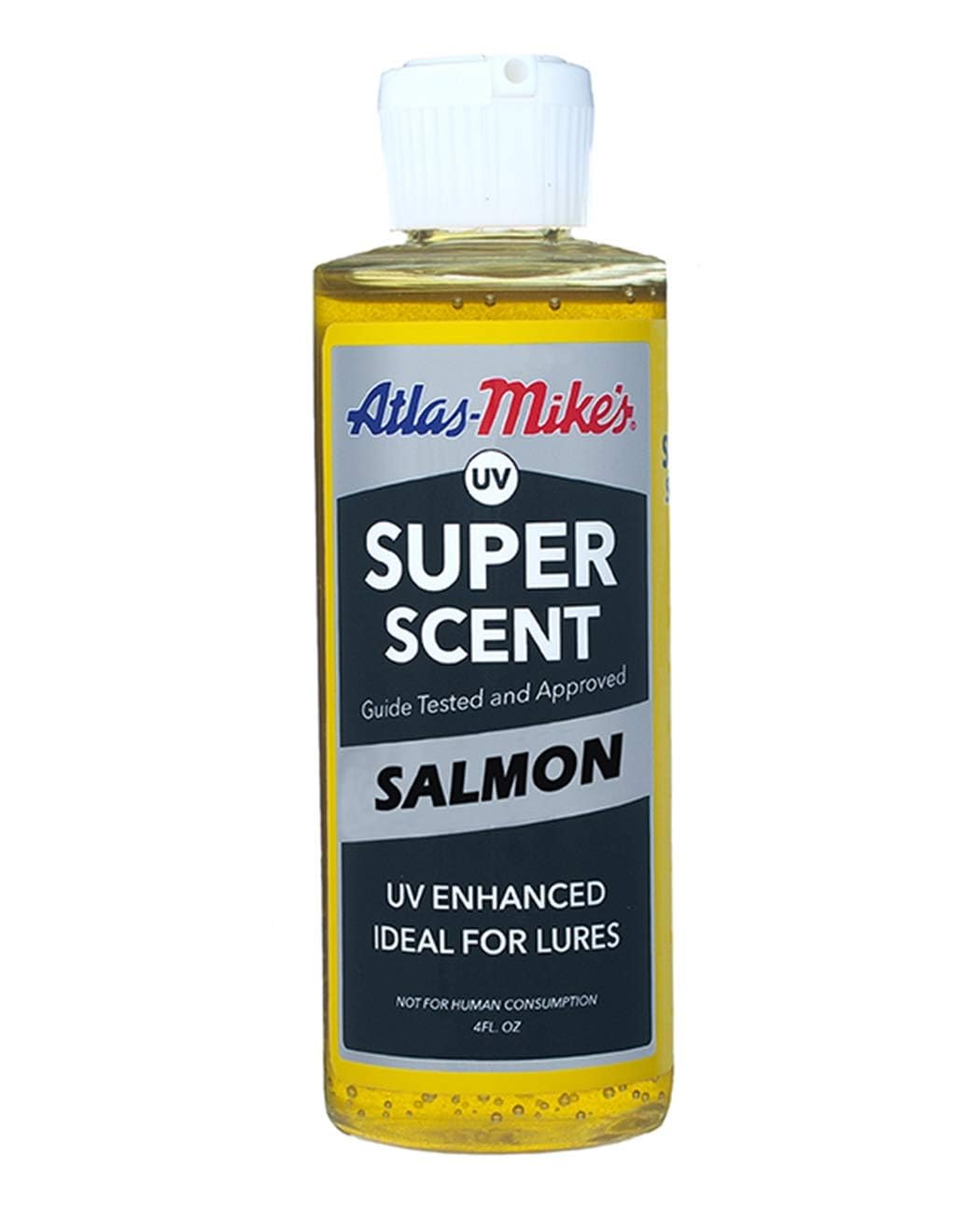 Atlas Mikes UV Super Scent bottle for fishing bait and lure