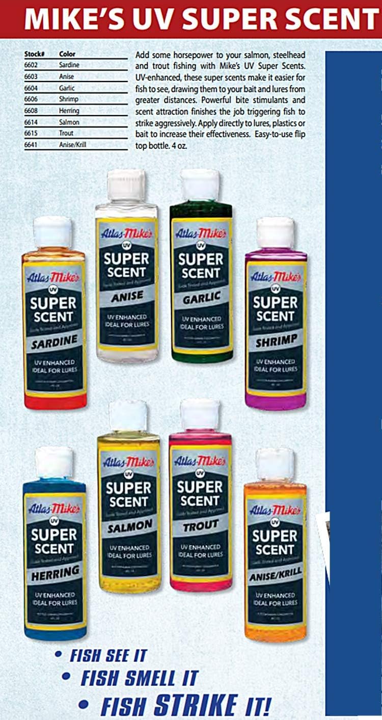 UV reflectivity on lures and baits with scent attractant