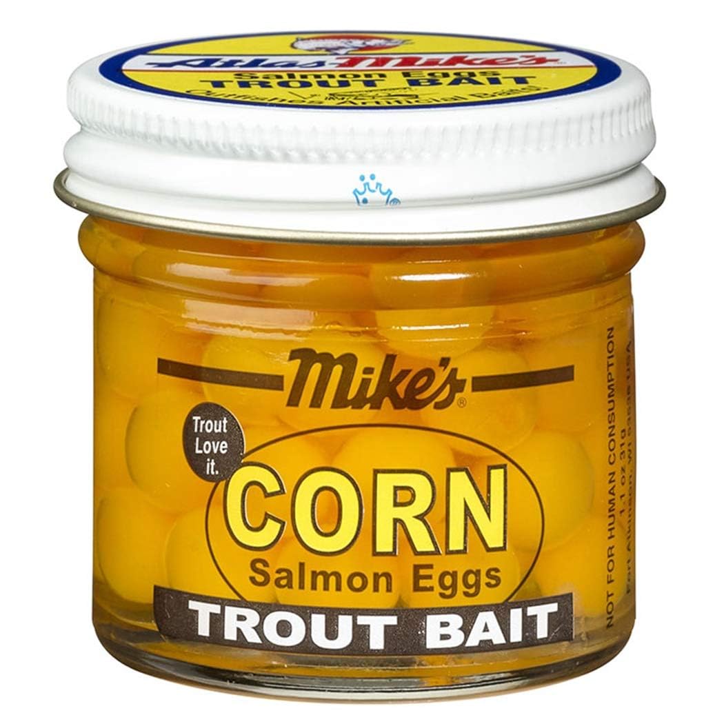 Atlas Mike's Zeke's Sierra Gold floating trout bait eggs glowing yellow attract rainbow trout