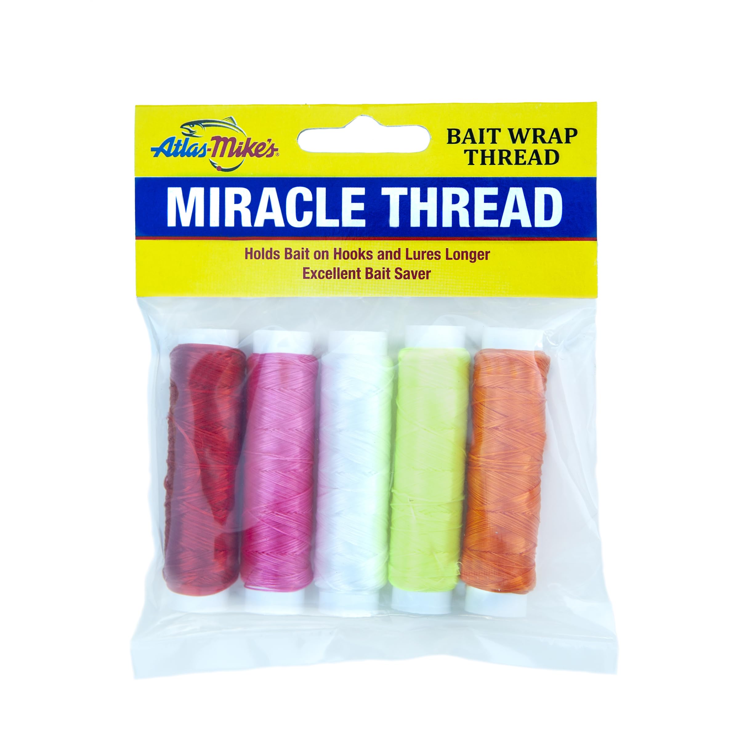 Atlas Miracle Thread for elastic bait sac tying and lure crafting enhances presentation and reliability