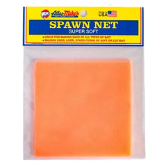 ATLAS Spawn Net 3x3 inch peach color ideal for salmon eggs and soft bait storage.