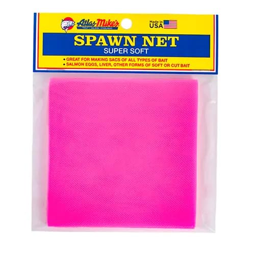 Atlas Spawn NET 3x3 pink, ideal for bait sacs and versatile fishing setups