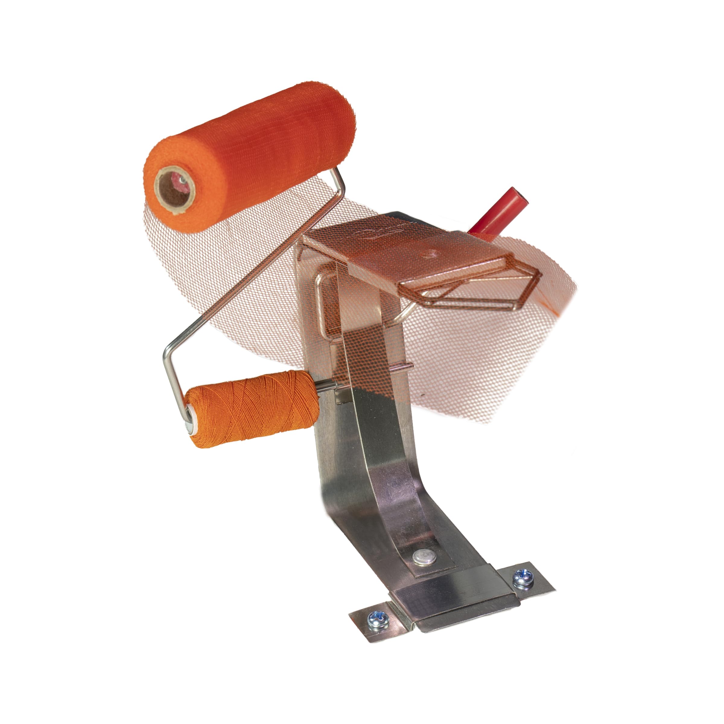 Atlas Spawn Sac Tyer Kit in orange with spawn net for bait sacs (4x4 squares)