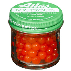 Atlast Mr. Trout Salmon Eggs Orange bait close-up