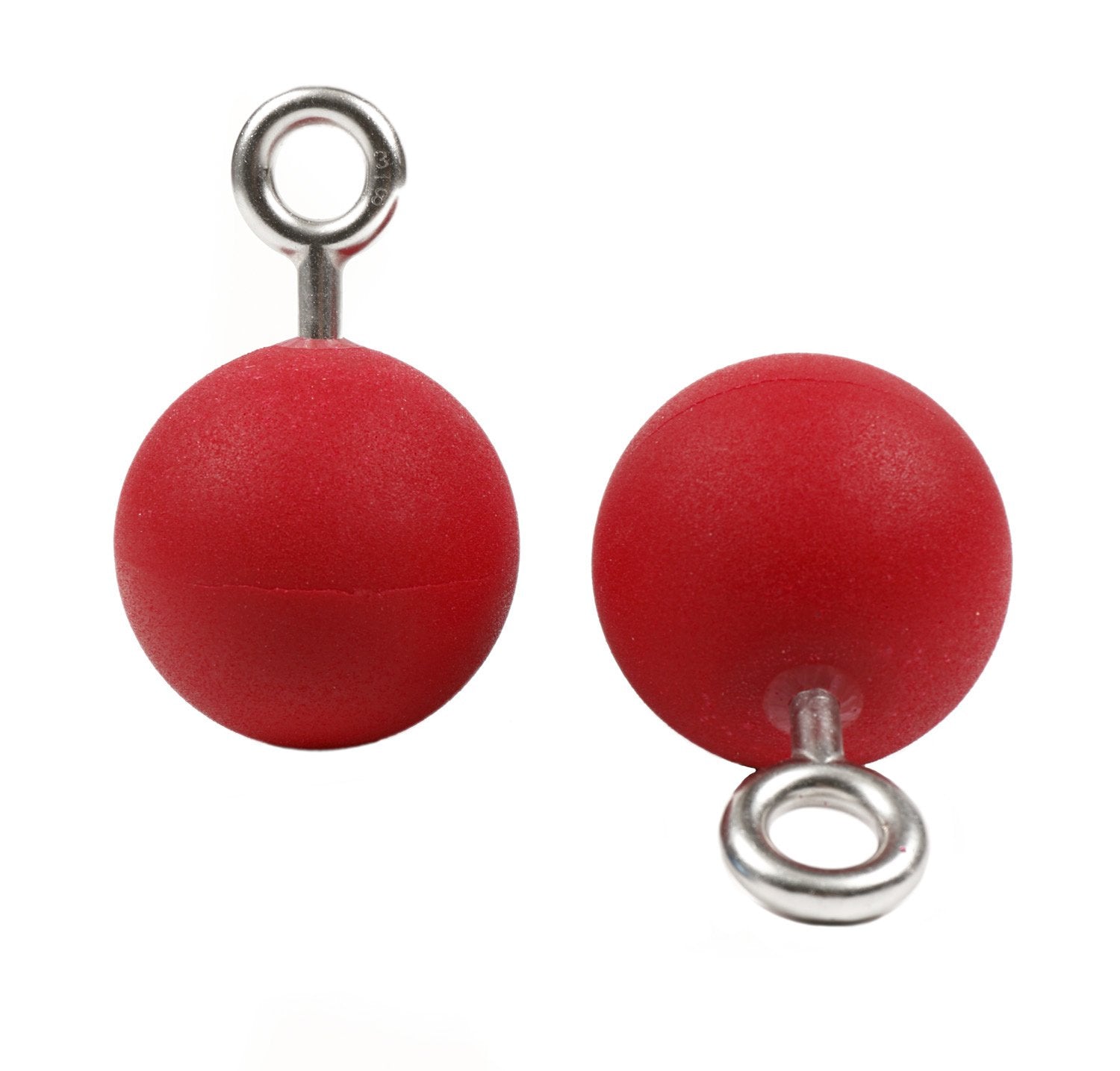 Atomik Climbing Ninja Balls red packaging and care tips.