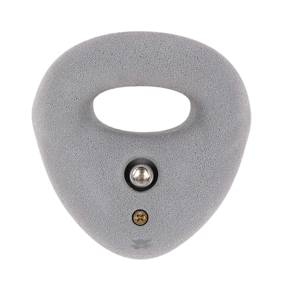 Atomik Rock Climbing Holds large bolt-on ring in gray for gym down-climbing