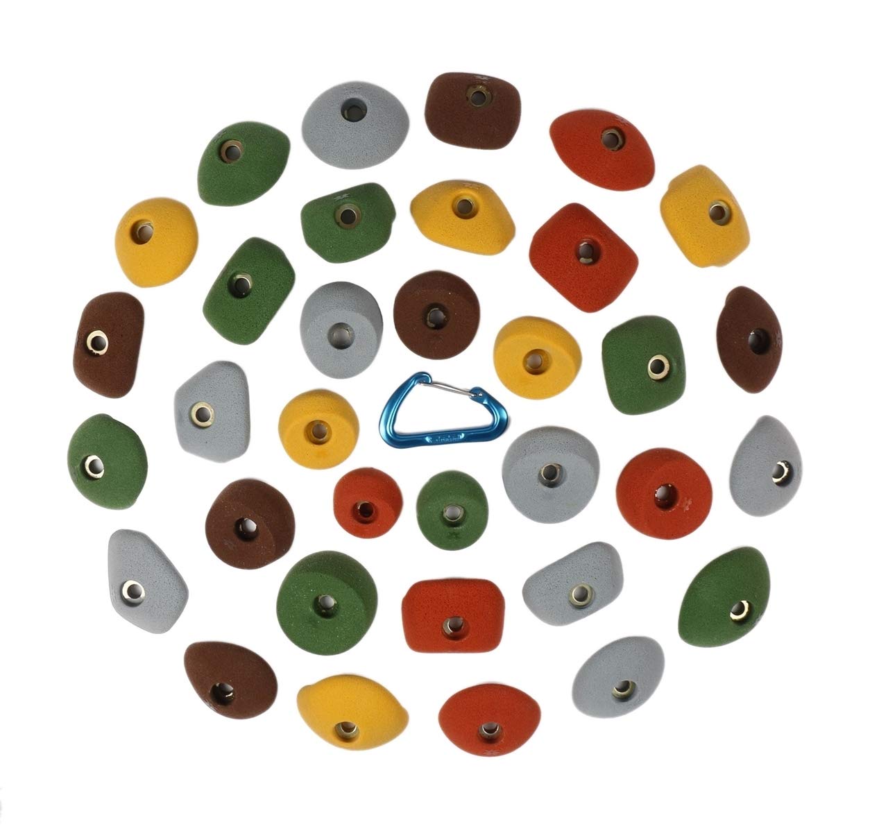 Atomik Rock Climbing Holds foothold showing compact size ideal for small walls.