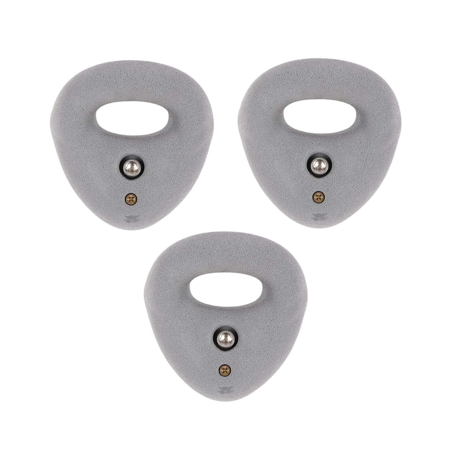 Atomik Rock Climbing Holds large gray bolt-on jug ring for indoor walls.