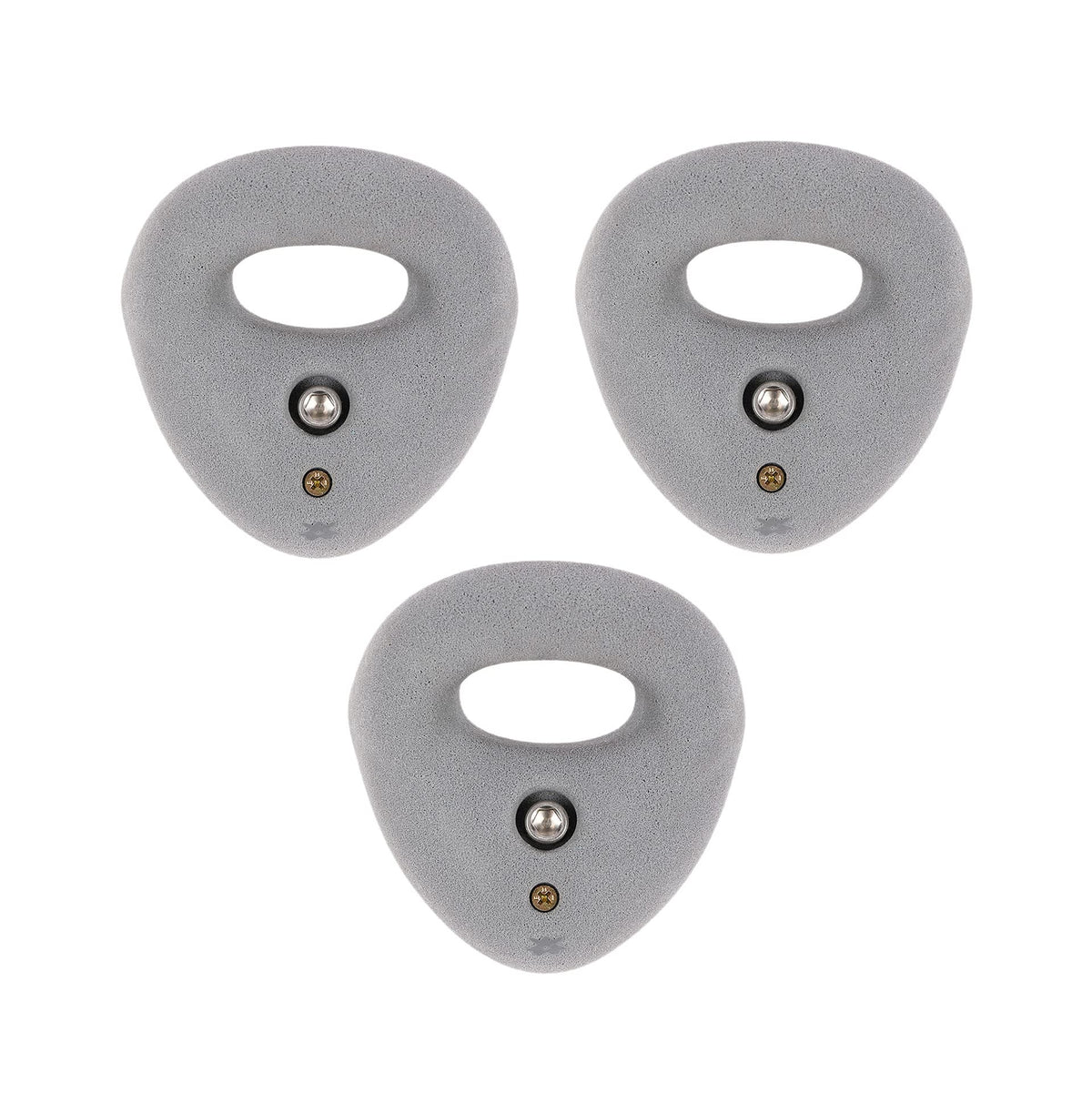 Atomik Rock Climbing Holds large gray bolt-on jug ring for indoor walls.