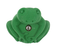 Atomik Tree Frog hold green, ideal for kid-friendly routes on steep walls