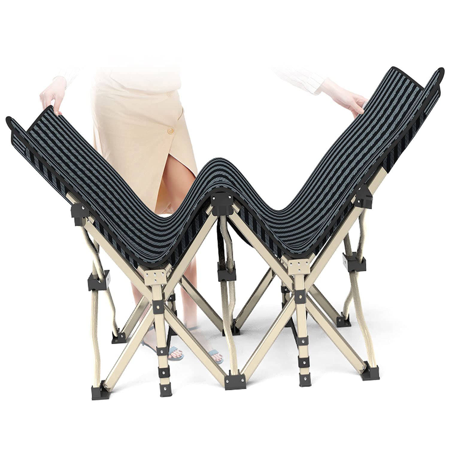 ATORPOK camping cot supports up to 450 pounds for adults and kids.