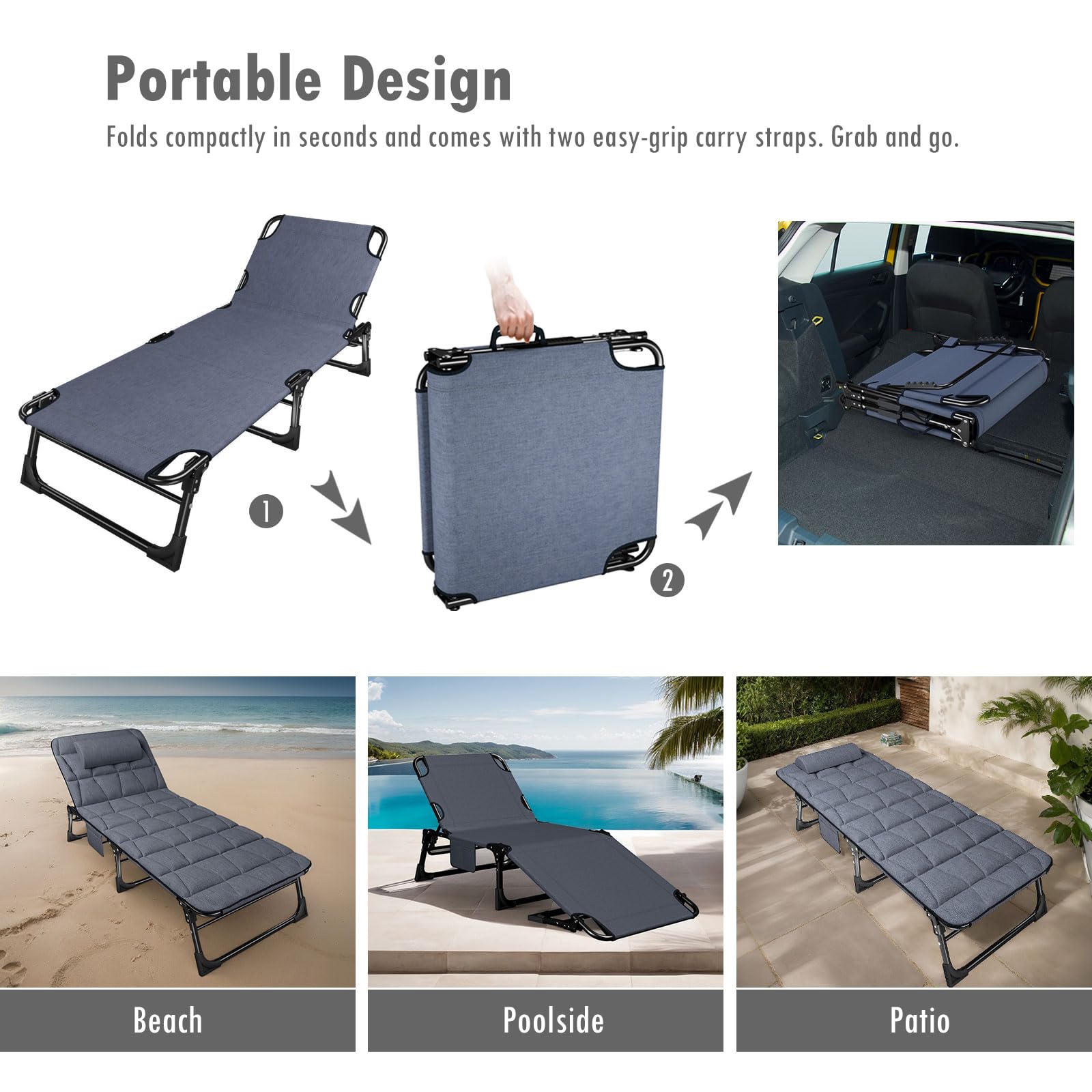 ATORPOK cot instant setup in seconds enables quick campsite readiness.