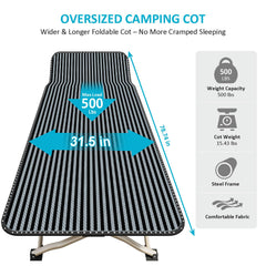 ATORPOK cot ergonomic headrest supports natural spine alignment during sleep.