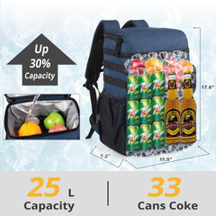 ATRIPACK Tactical Backpack Cooler 25L capacity and 7 pockets layout.