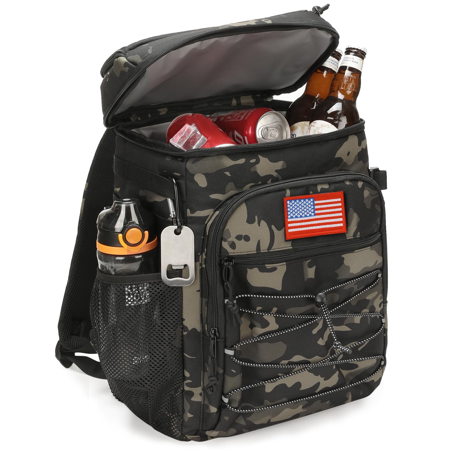ATRIPACK tactical backpack cooler main-compartment shows 22L space for meals on long days.