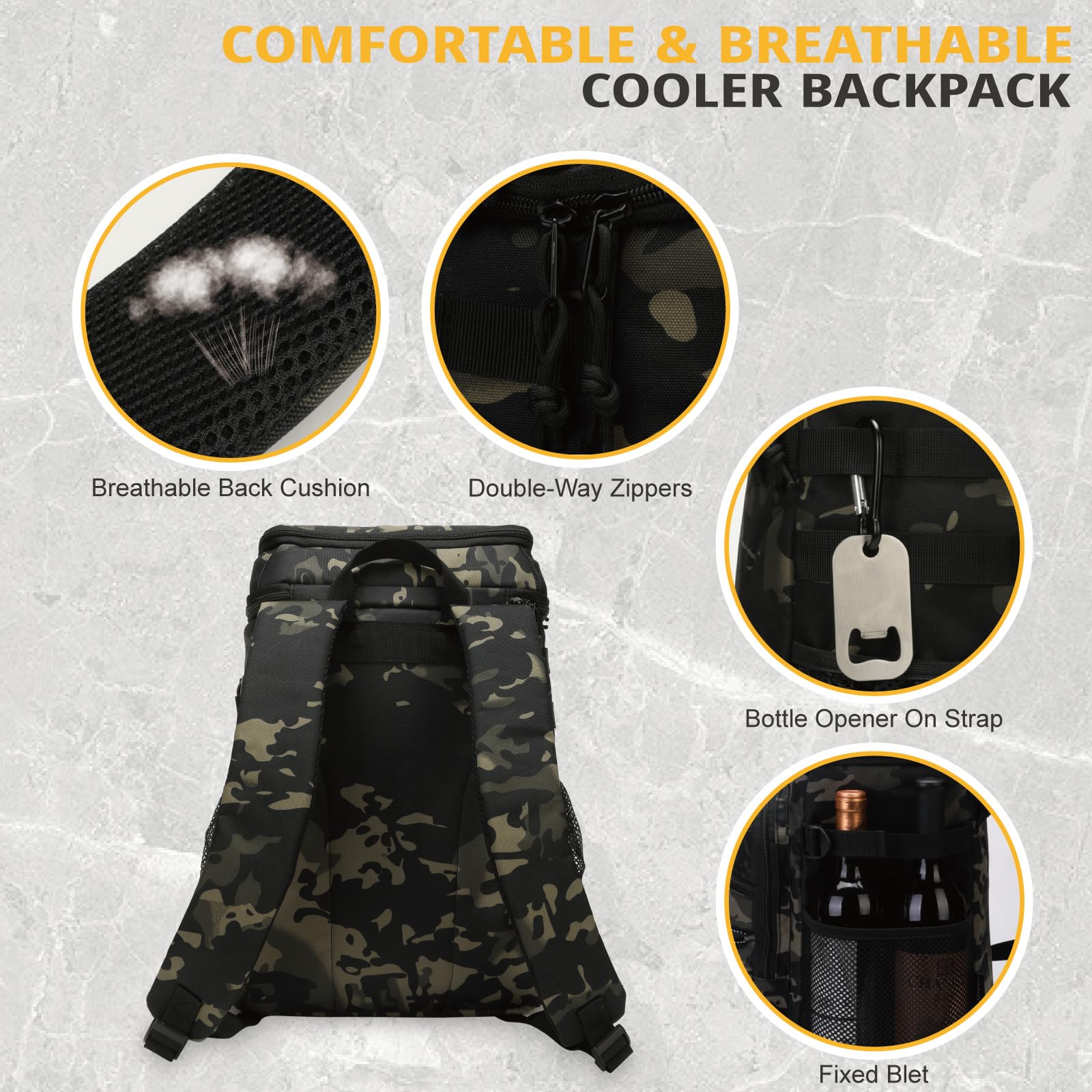 ATRIPACK MOLLE webbing offers attachment points for extra gear and pouches.
