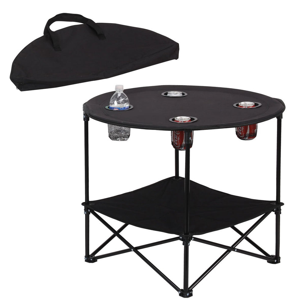ATSENA camping table open top shows 28x24 surface for outdoor dining.