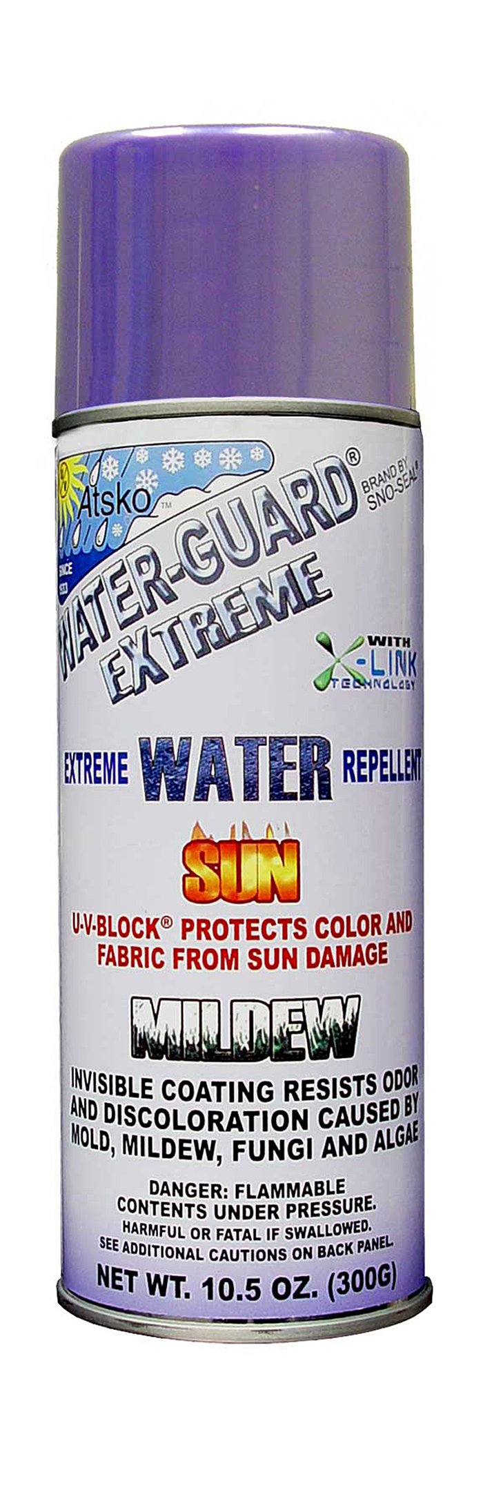 Atsko Sno-Seal Water-Guard Extreme Aerosol protects tents and boots with breathable, water-repellent action.