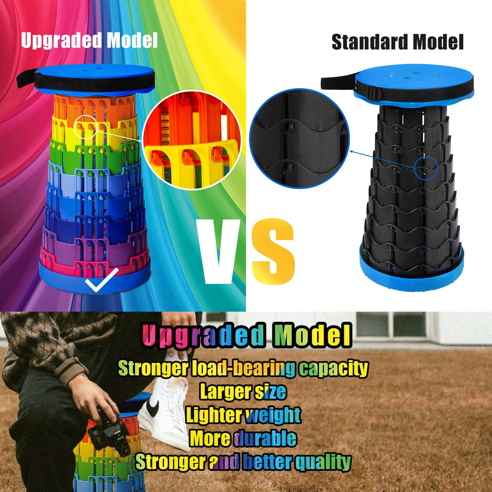 AttoShow rainbow adjustable height stool suits adults and kids