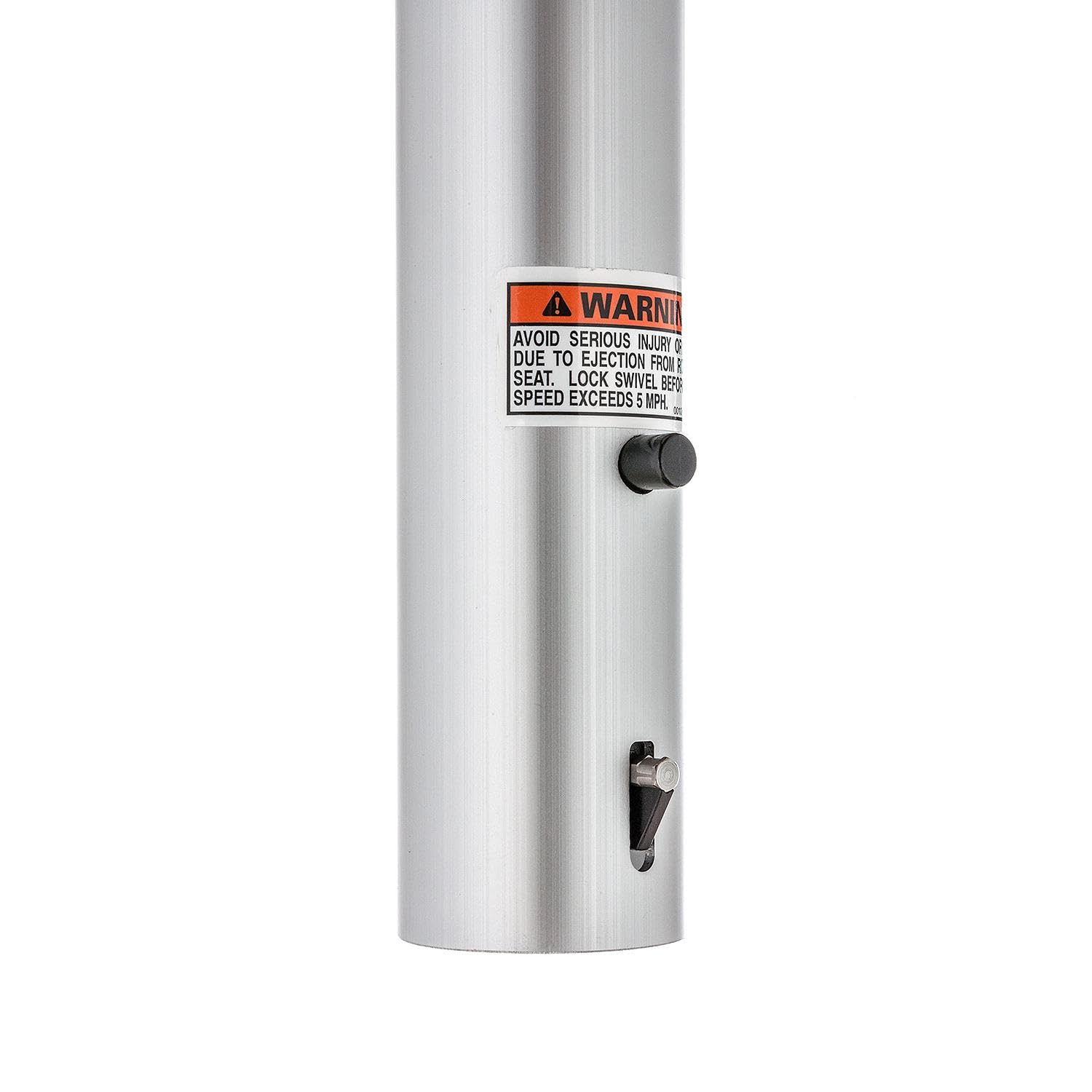 Attwood 238-series seat extension demonstrates smooth latch for easy height adjustment.