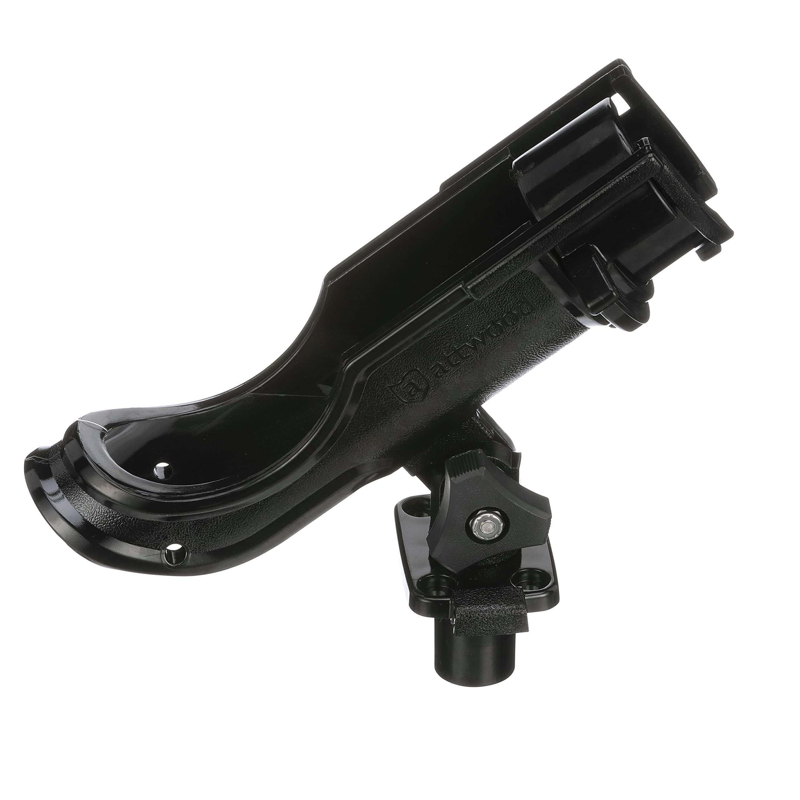 Attwood 5014-4 rapid-release latch enables quick rod removal.