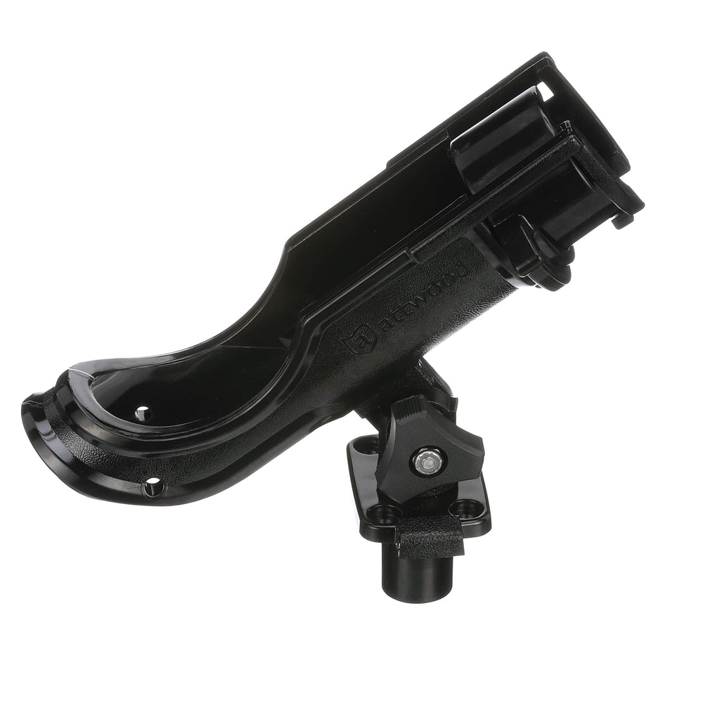Attwood 5014-4 rapid-release latch enables quick rod removal.