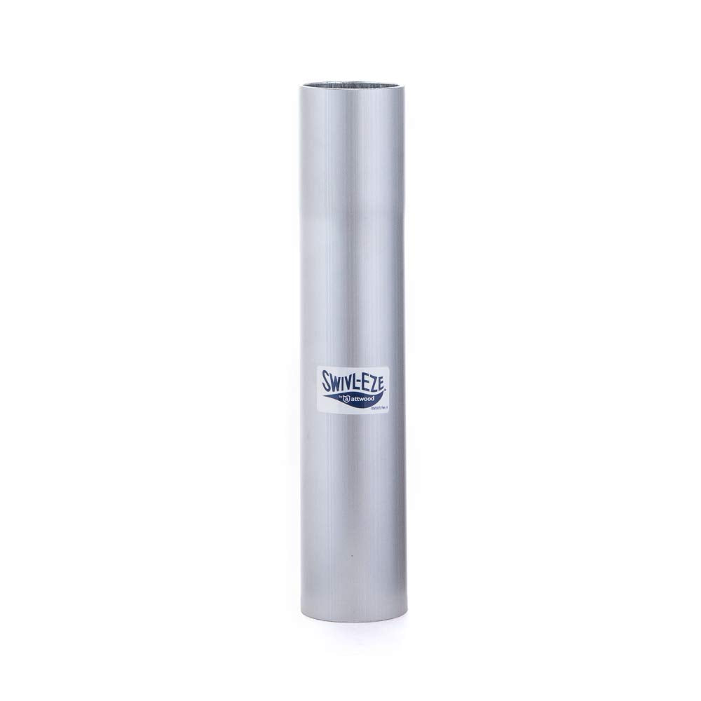 Attwood fixed height 238612-3 pedestal side view shows height for better seating position.