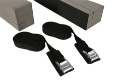 Angled foam blocks cushion kayak on car roof for protection