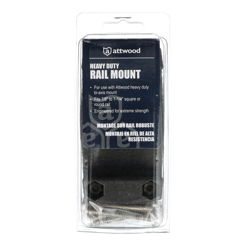 Attwood Heavy-Duty Rail Mount hardware included for easy, all-in-one installation