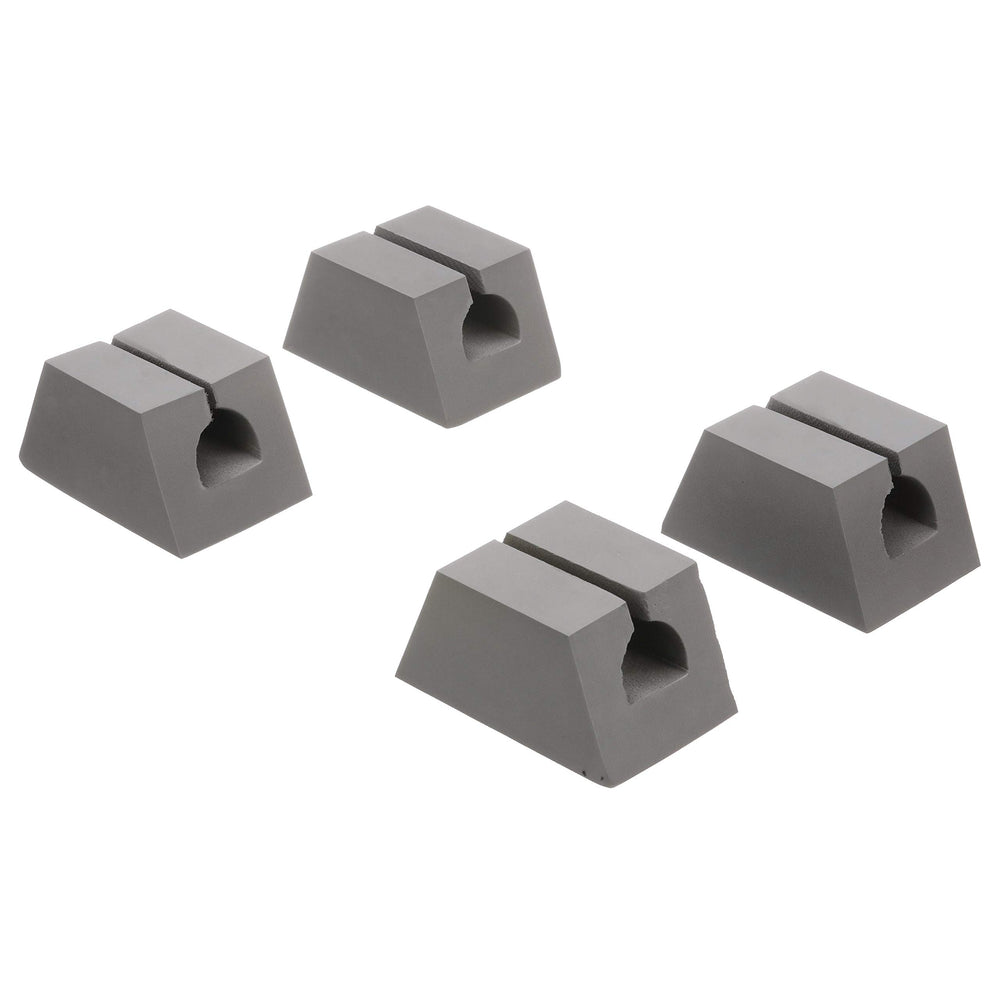 Attwood poly web straps with buckles keep the canoe firmly on the roof.