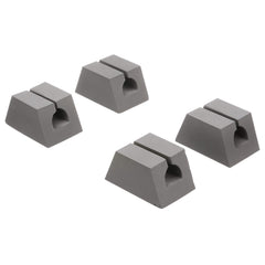Attwood poly web straps with buckles keep the canoe firmly on the roof.