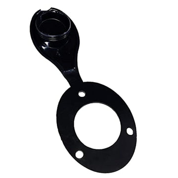 Attwood rod holder cap 15° on stainless flush mount with UV-resistant liner protects rod and reel.