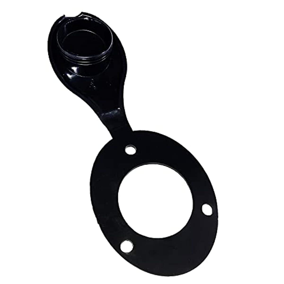 Attwood rod holder cap 15° on stainless flush mount with UV-resistant liner protects rod and reel.