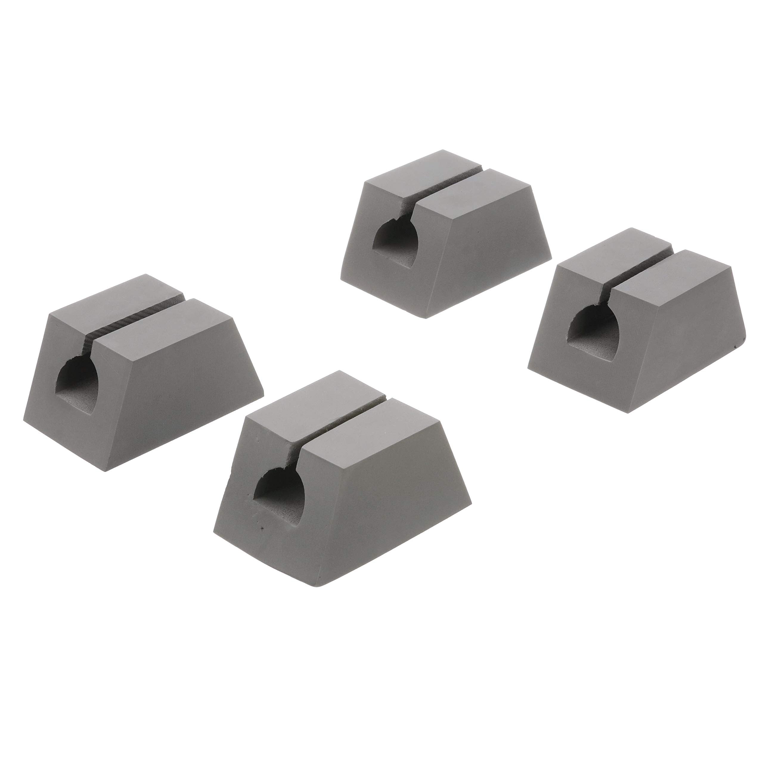 Attwood vinyl-coated clips prevent scratches while securing the canoe.