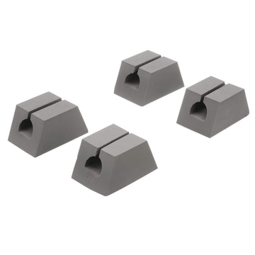 Attwood vinyl-coated clips prevent scratches while securing the canoe.
