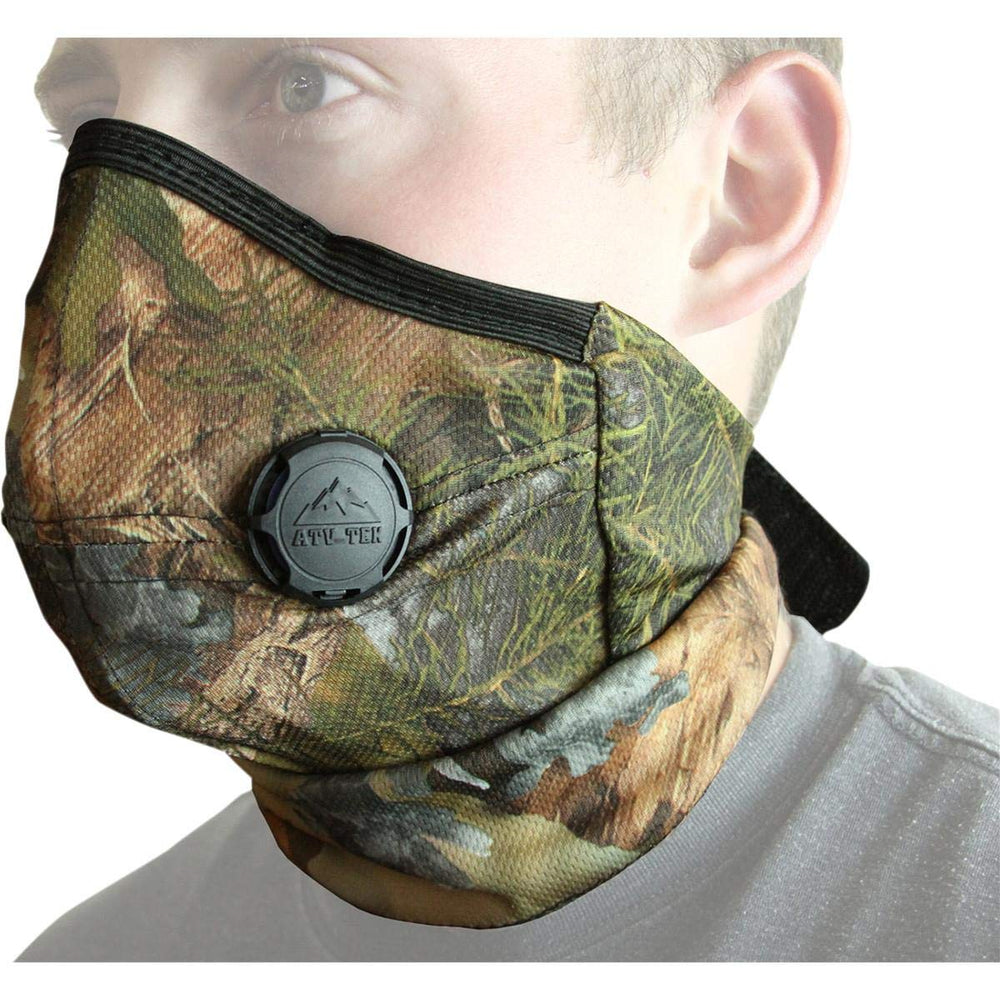 ATV Tek mask dust camo PSRDMCamo for outdoor use with breathable, reusable protection.