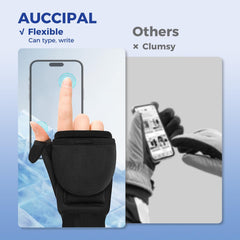 Auccipal heated gloves 3-heat-levels offer customizable comfort for cold days