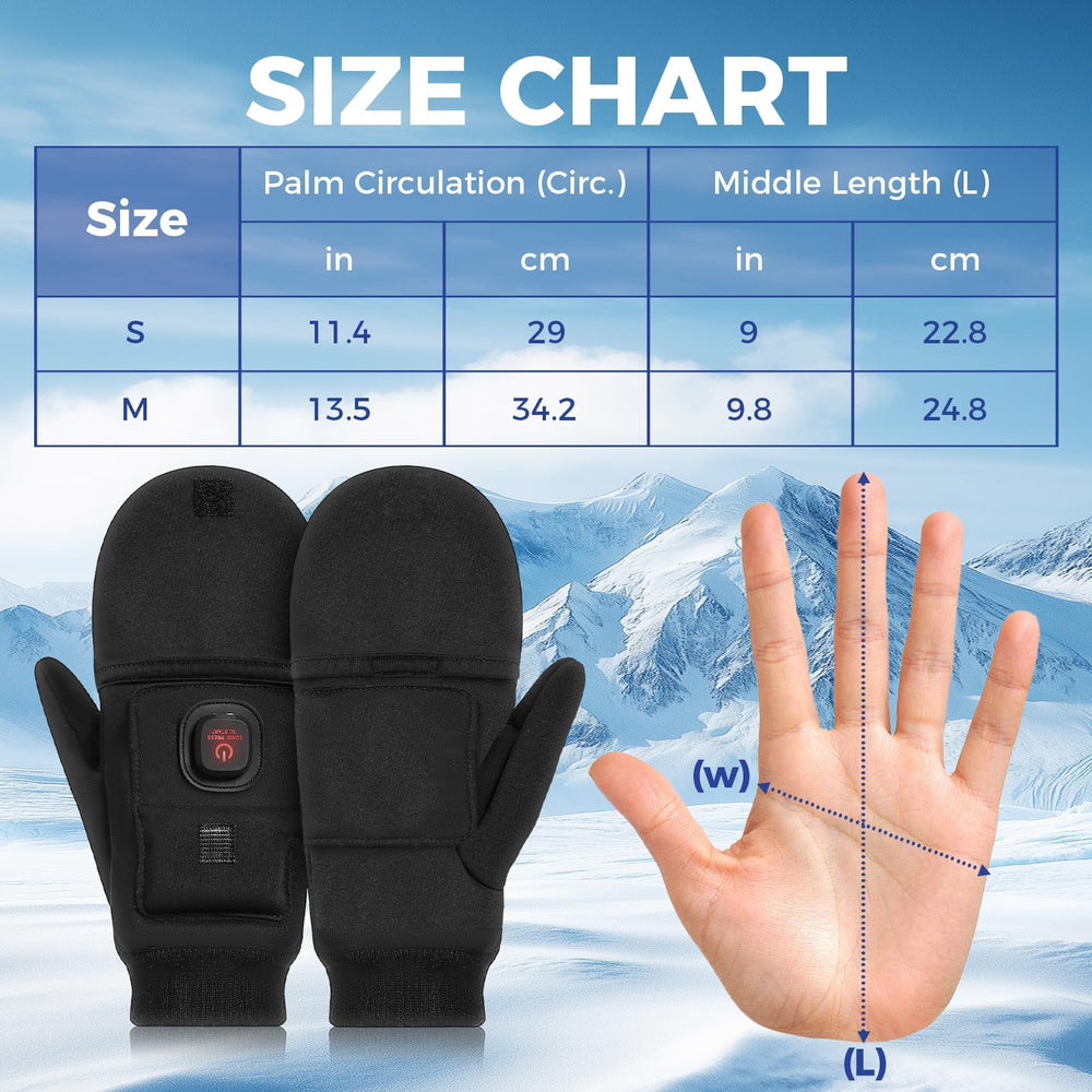 Auccipal heated gloves in-action-winter keep hands warm during winter activities