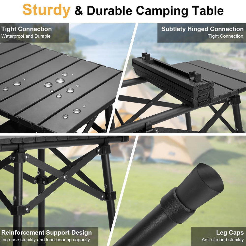 Audoyon storage-under-fold design increases camp gear space when folded