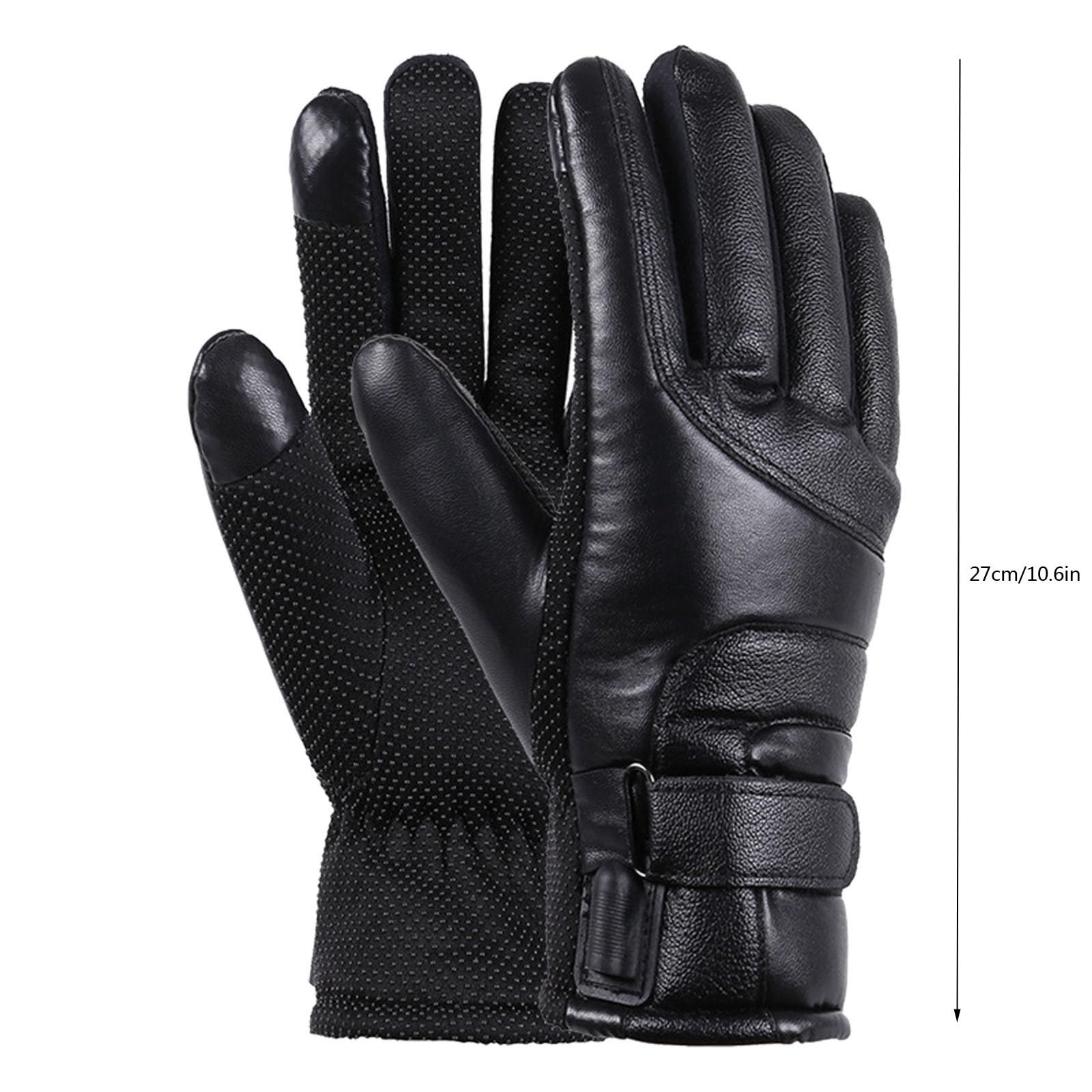 Aufmer heated gloves being used on a touchscreen device without removal.