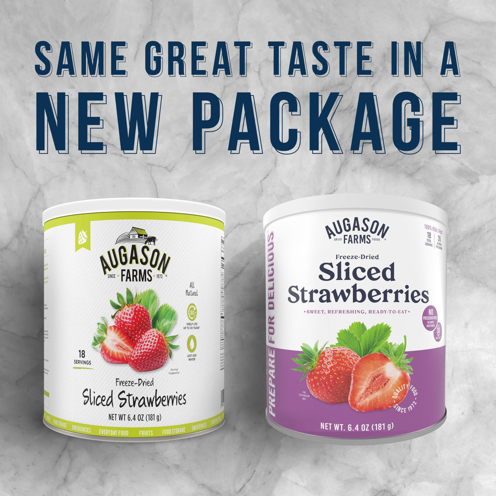 Augason Farms yogurt-topping for fruity crunch in a bowl