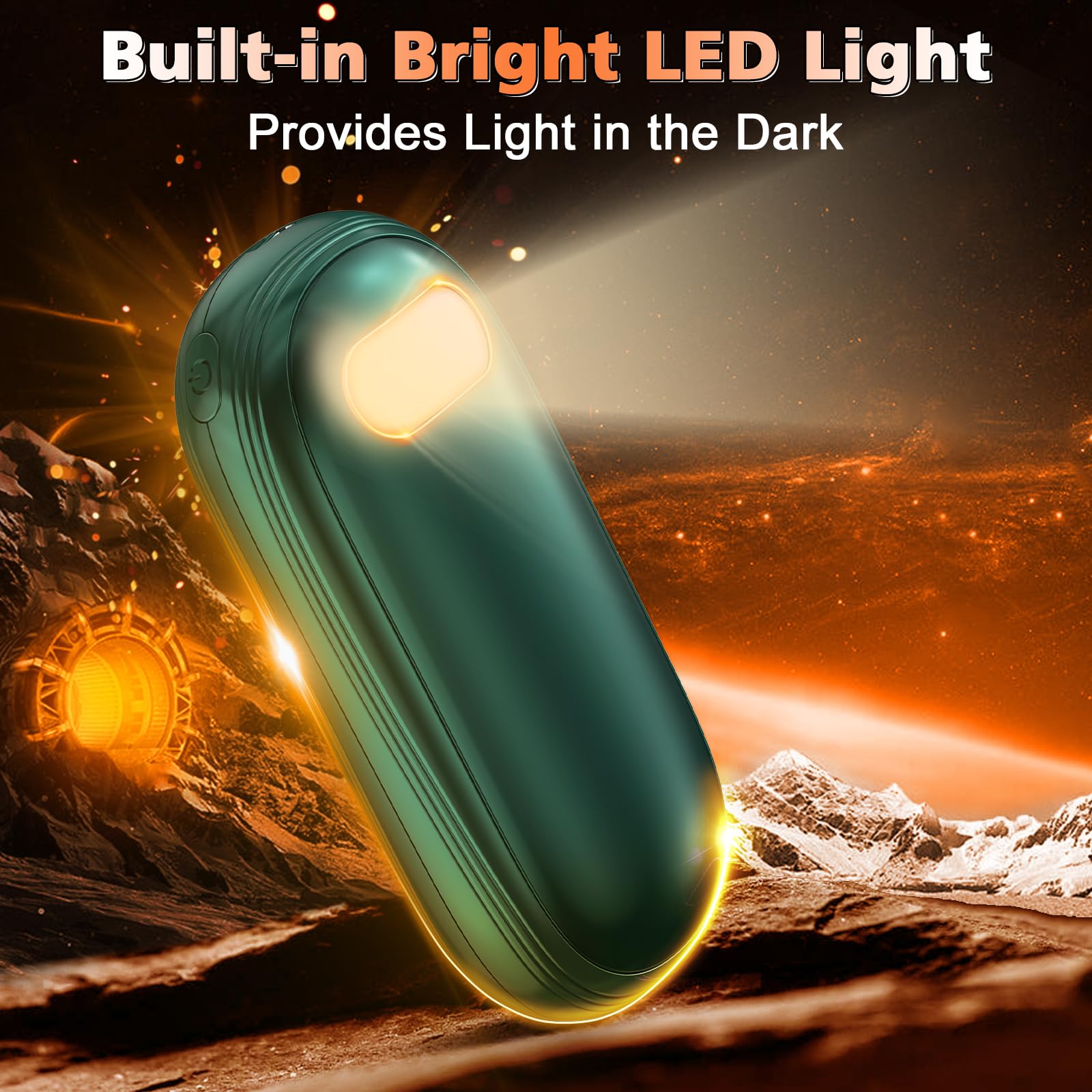 AUIIAH compact rechargeable hand warmers fit in pocket