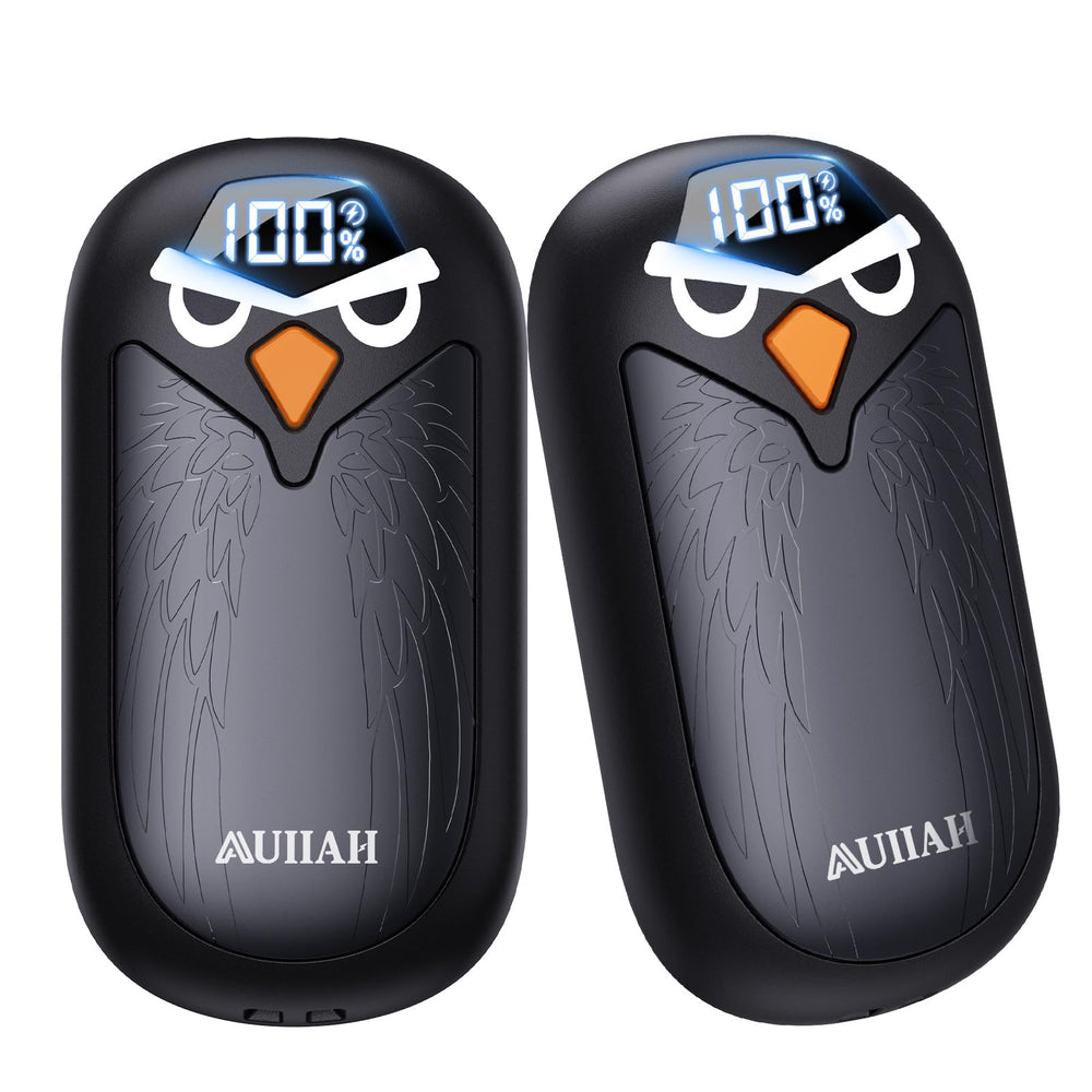 AUIIAH hand warmers rechargeable front view for daily warmth on cold commutes