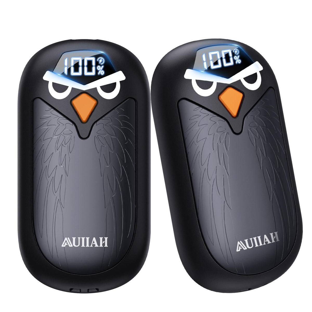 AUIIAH hand warmers rechargeable front view for daily warmth on cold commutes